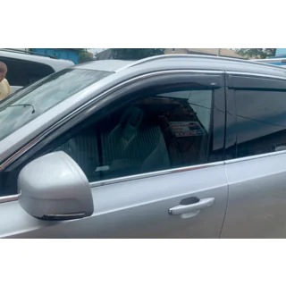 Вітровики з хром смужкою (4 шт, HIC) Volvo XC90 2015- рр. фото 4
