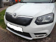 Skoda Yeti 2009-2017 рр. Зимова накладка на решітку (верхня, 2013+) фото 1