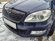Skoda Roomster 2006-2015 рр. Зимова накладка на решітку (2010+, верхня) фото 2