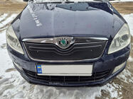 Skoda Roomster 2006-2015 рр. Зимова накладка на решітку (2010+, верхня) фото 3