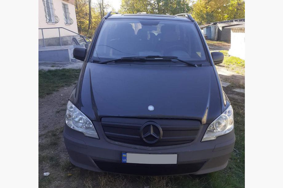 Mercedes Vito W639 2004-2014 рр. Зимова накладка на решітку V2 (2010-2015) Матова Фото 1