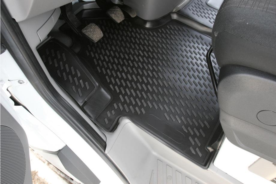 Mercedes Sprinter W906 2006-2018 рр. (2015↗) Гумові килимки в салон (2 шт, Novline) Фото 2