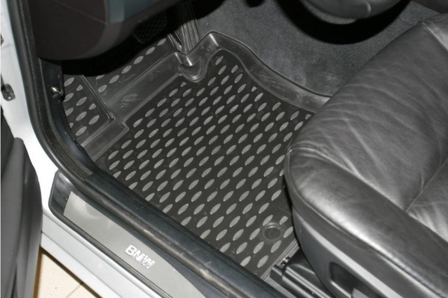 BMW 5 серія E60/E61 2003-2010 рр. Гумові килимки в салон (4 шт, Novline) Варіант 2 Фото 2