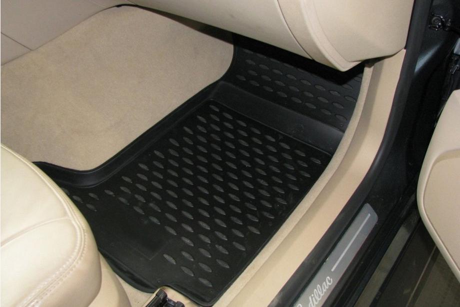 Cadillac CTS 2013-2019 рр. Гумові килимки в салон (4 шт, Novline) 4WD Фото 5