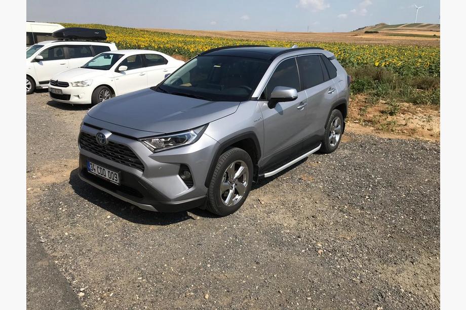 Toyota Rav 4 2019-2025 рр. Бокові пороги Fullmond (2 шт., алюміній) Фото 9