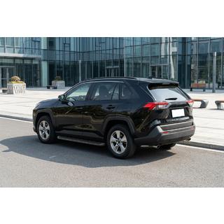 Бокові пороги Tayga Black (2 шт., алюміній) Toyota Rav 4 2019-2025 рр. фото 1