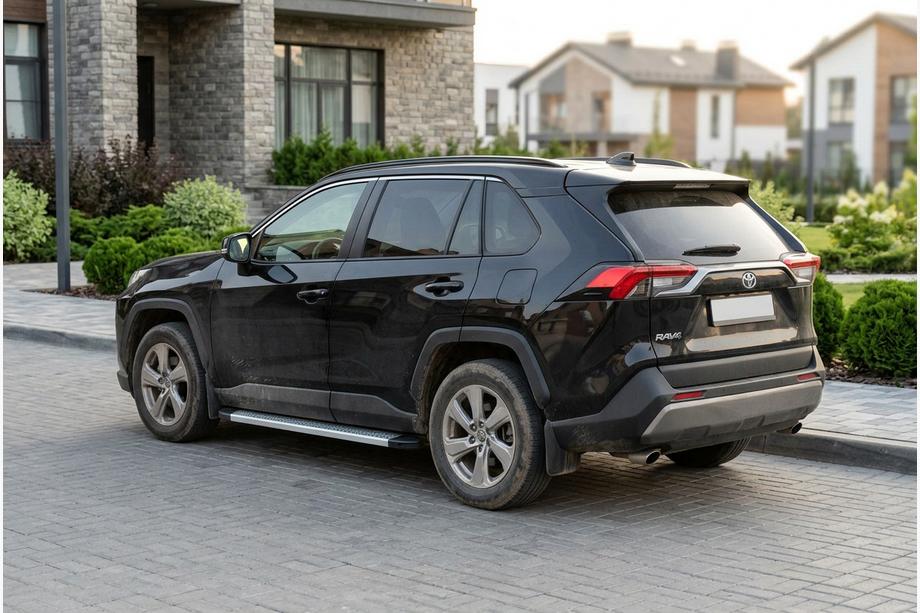 Toyota Rav 4 2019-2025 рр. Бокові пороги Maya V2 (2 шт., алюміній) Фото 1