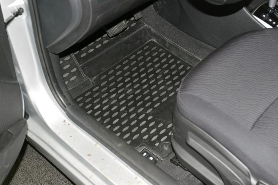 Hyundai Accent 2011-2017 рр. Гумові килимки в салон (4 шт, Novline) Фото 2