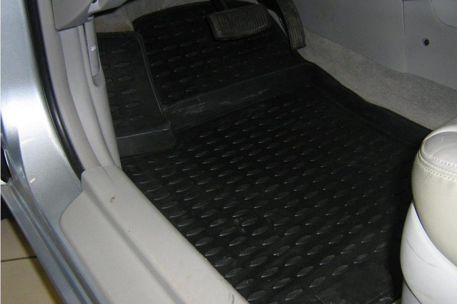 Hyundai Sonata NF 2004-2009 рр. Гумові килимки в салон (4 шт, Novline) Варіант 2 Фото 2