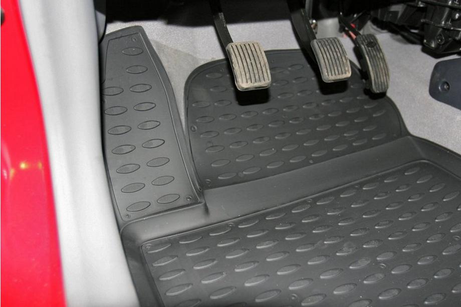 Kia Picanto 2004-2011 рр. Гумові килимки в салон (4 шт, Novline) Фото 2