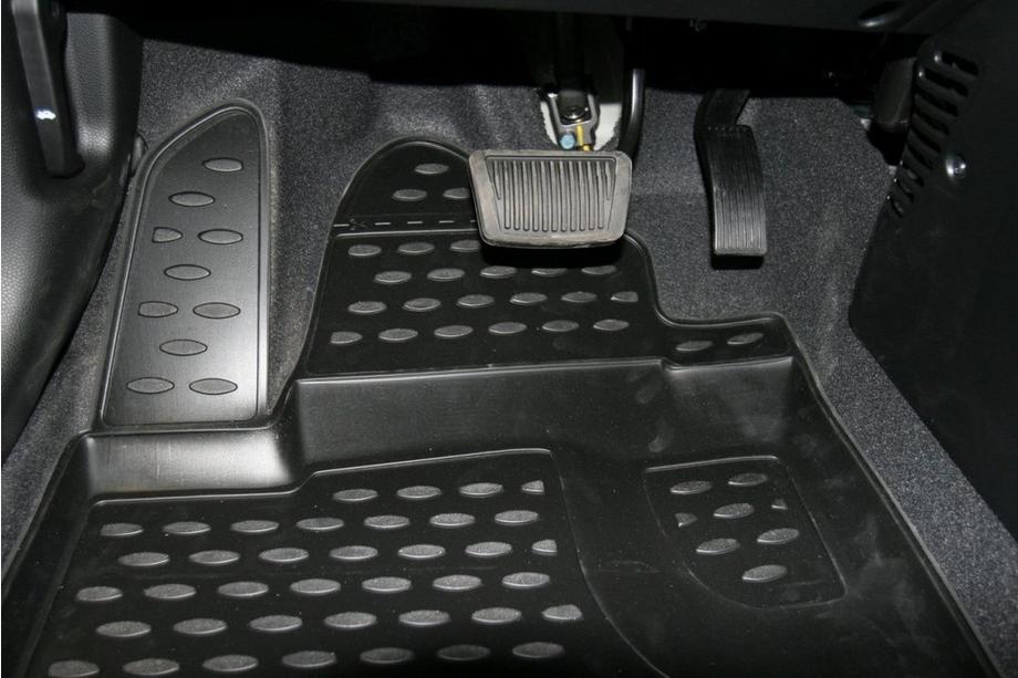 Kia Picanto 2011-2016 рр. Гумові килимки в салон (4 шт, Novline) Фото 2