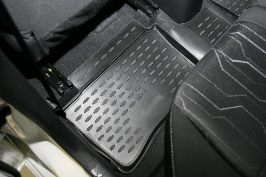 Kia Picanto 2011-2016 рр. Гумові килимки в салон (4 шт, Novline) Фото 3