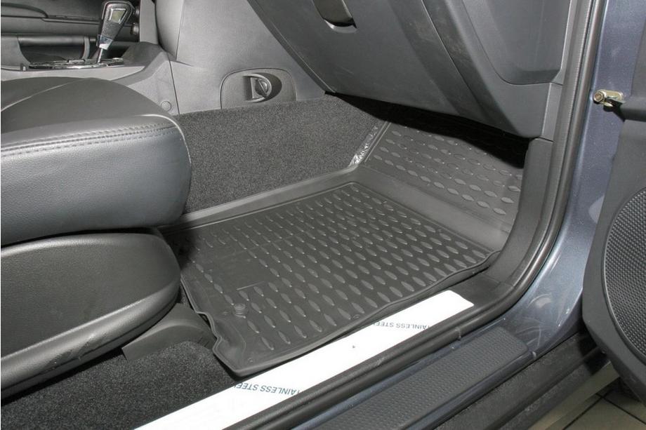SsangYong Action 2005-2018 рр. (2006↗) Гумові килимки в салон (4 шт, Novline) Фото 4