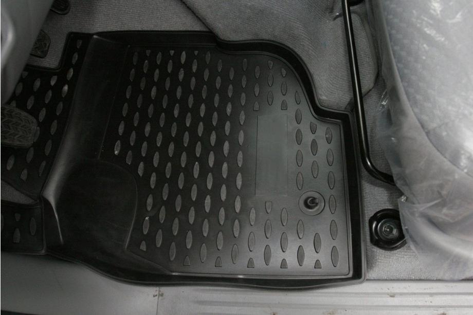 Toyota Hilux 2006-2015 рр. (2008↗) Гумові килимки в салон (4 шт, Novline) Фото 2