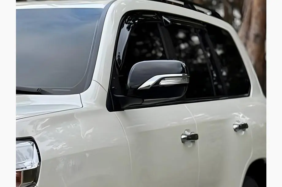 Toyota Land Cruiser 200 2007-2021 рр. Кришки дзеркал (з повторювачем, стиль 2016) Чорний колір