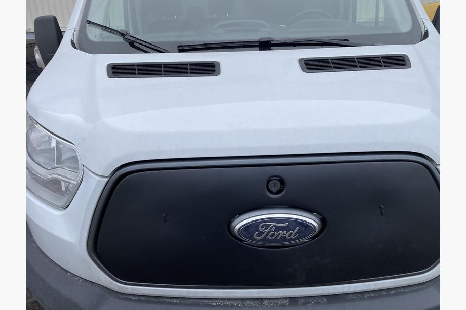 Ford Transit 2014- рр. Зимова накладка на решітку (2014-2018) матова Фото 2
