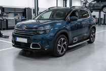 Citroen C5 Aircross 2017-2025 рр. Бокові пороги Maydos V1 (2 шт., алюміній ↗ нерж) фото 1