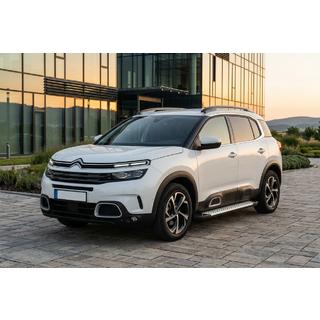 Бокові пороги Allmond Grey (2 шт, алюміній) Citroen C5 Aircross 2017-2025 рр. фото 1