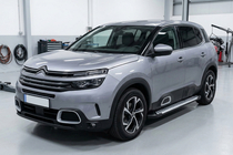 Citroen C5 Aircross 2017-2025 рр. Бокові пороги Line (2 шт, алюміній) фото 1