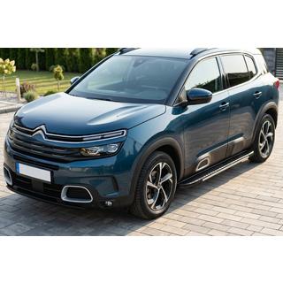 Бокові пороги Bosphore Grey (2 шт., алюміній) Citroen C5 Aircross 2017-2025 рр. фото 1
