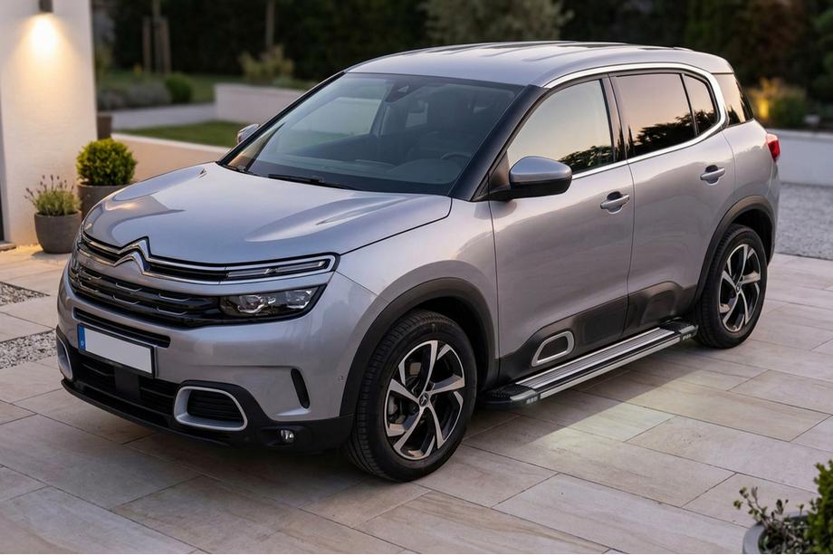 Citroen C5 Aircross 2017-2025 рр. Бокові пороги Rainbow (2 шт., алюміній) Image