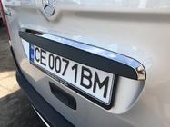 Mercedes Citan 2013-2021 рр. Хром планка над номером (нерж) фото 4