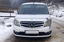 Mercedes Citan 2013-2021 рр. Накладки на решітку (5 шт, нерж) фото 2