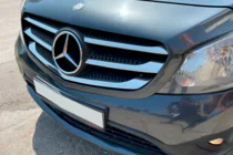 Mercedes Citan 2013-2021 рр. Накладки на решітку (5 шт, нерж) фото 3