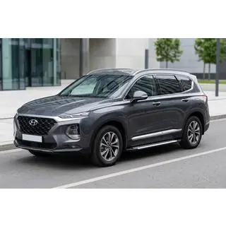 Бокові пороги Line (2 шт., алюміній) Hyundai Santa Fe 4 2018-2023 рр. фото 1