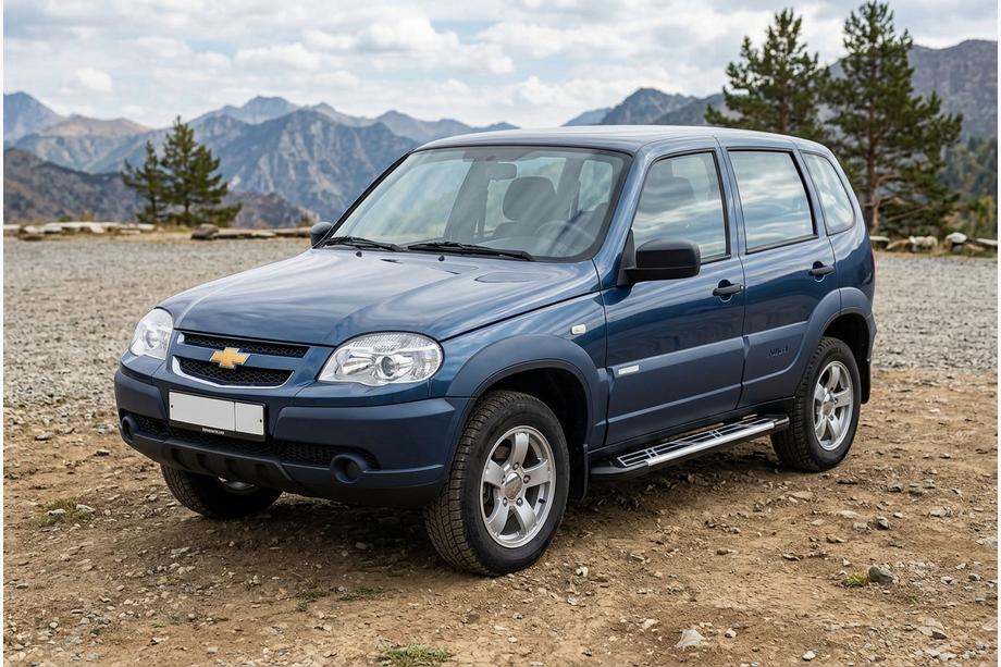 Chevrolet Niva 1998-2020 рр. Бокові пороги Sunrise (2 шт., алюміній) Фото 2
