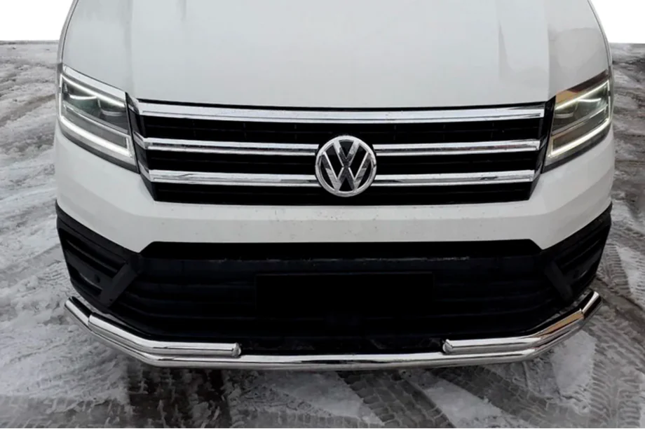 Volkswagen Crafter 2016- рр. Передній захист ST085 (нерж)