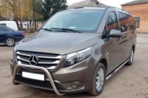 Mercedes Vito/V-class W447 2014- рр. Кенгурятник WT006 (нерж.) фото 3