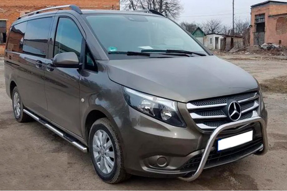 Mercedes Vito/V-class W447 2014- рр. Кенгурятник WT006 (нерж.) Image
