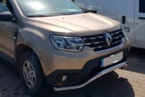 Renault Duster 2018-2024 рр. Передній захист WT008 (нерж.) фото 3