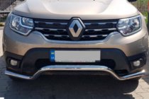 Renault Duster 2018-2024 рр. Передній захист WT008 (нерж.) фото 5