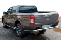Fiat Fullback 2016- рр. Задній захист AK005 (нерж) фото 1