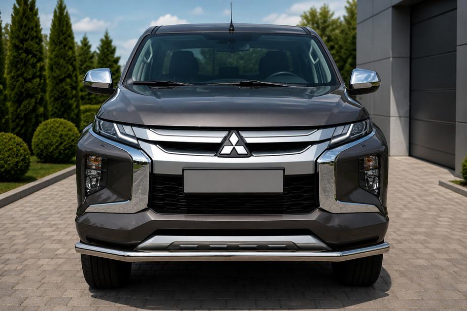 Fiat Fullback 2016- рр. Передній захист ST008 (нерж) Image