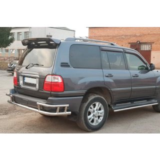 Задній захист AK009-15 (нерж.) Lexus LX470 1998-2007 рр. фото 3