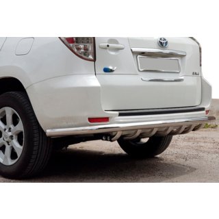 Задній захист AK005-15 (Тільки на EV, 2 шт., нерж) Toyota Rav 4 2006-2013 рр. фото 1