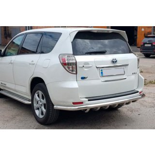 Задній захист AK005-15 (Тільки на EV, 2 шт., нерж) Toyota Rav 4 2006-2013 рр. фото 3