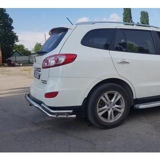 Задня дуга AK007-1 (нерж.) Hyundai Santa Fe 2 2006-2012 рр. фото 2