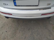 Audi Q7 2005-2015 рр. Накладка на задній бампер Carmos (нерж.) фото 1