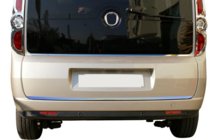 Opel Combo 2012-2018 рр. Накладка кромки кришки багажника (нерж.) фото 5