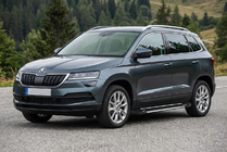 Skoda Karoq 2018- рр. Бокові пороги RedLine Black (2 шт., алюміній) фото 1