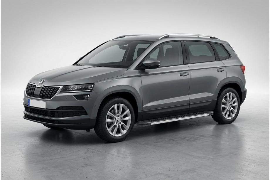 Skoda Karoq 2018- рр. Бокові пороги Maya V1 (2 шт., алюміній) Image