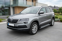 Skoda Karoq 2018- рр. Бокові пороги Rainbow (2 шт., алюміній) фото 1