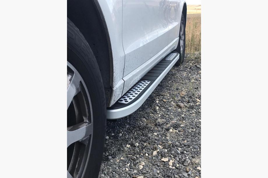 Audi Q3 2011-2019 рр. Бокові пороги Tayga V2 (2 шт., алюміній) Фото 3