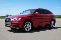 Audi Q3 2011-2019 рр. Бокові пороги Maya Red (2 шт., алюміній) фото 1
