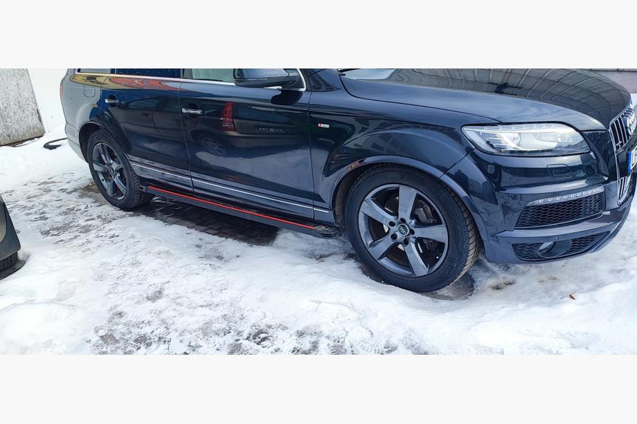 Audi Q7 2005-2015 рр. Бокові пороги Maya Red (2 шт., алюміній) Фото 2
