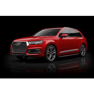 Бокові пороги Maya Red (2 шт., алюміній) Audi Q7 2015-2026 рр. фото 1